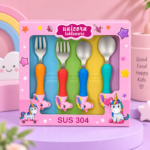 Unicorn Spoon and Fork Cutlery set for Kids