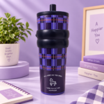 Plaid Print Insulated Travel Tumbler