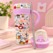 1200ML Snoopy Steel Tumbler with Straw - Image 3