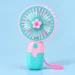 Mini Rechargeable Flower Theme Hand Fan - Image 2