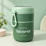 2 containers thermal Lunch Box with Spoon