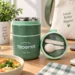 2 containers thermal Lunch Box with Spoon - Image 3