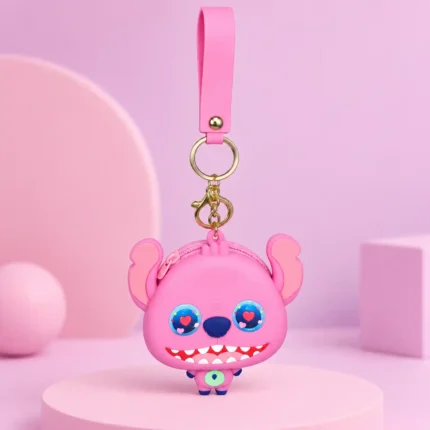 3D Stitch Coin Pouch Keychain